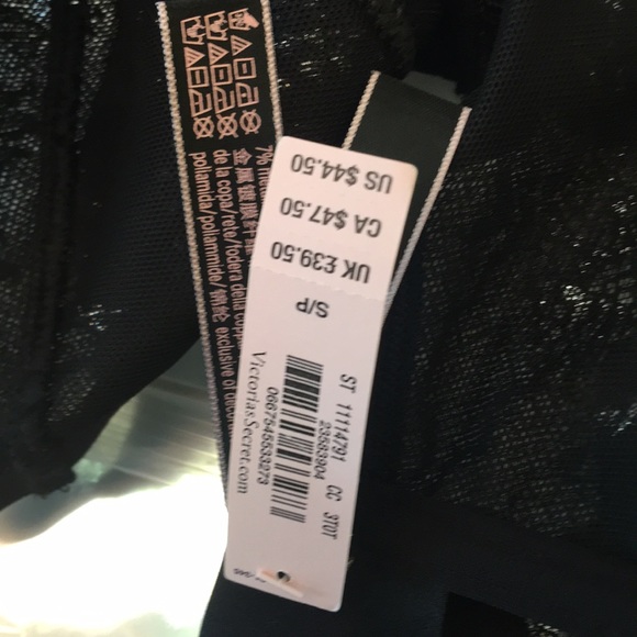 Victoria’s Secret black shimmery bralette - Picture 4 of 5